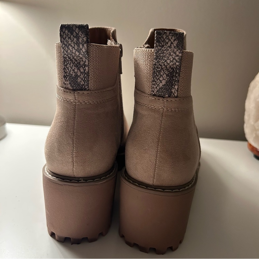 Beige Ankle Booties - Picture 4 of 5